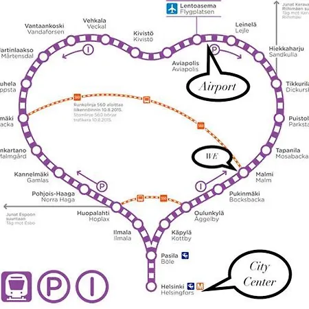 In And Super Easy To Airport And Center And A Private Free Parking Apartamento Helsinki